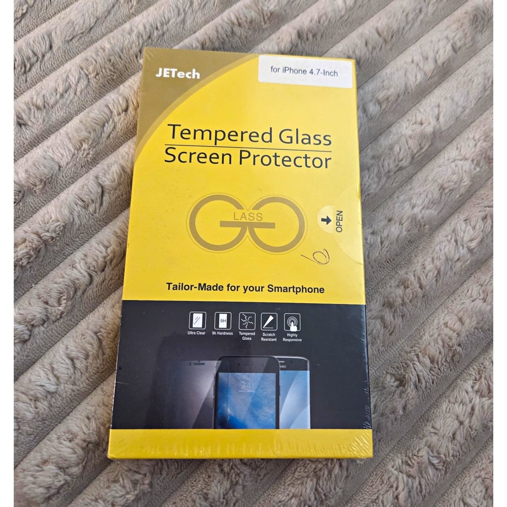 JETech Tempered Glass Screen Protector For iPhone SE 8 7 6s 6 4.7" New 3-Pack